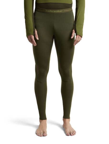 Pánské merino spodky ICEBREAKER Mens ZoneKnit 200 Leggings, Dark Loden velikost: XL