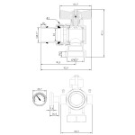 INVENA - Kulový ventil se závitem. S GW. SAMOUSZ.Z ZK-30-025-Z