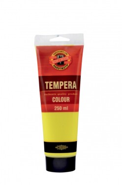 Koh-i-Noor temperová barva 250 ml - žlutá primární 1205