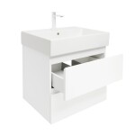 Koupelnová skříňka s umyvadlem SAT B-Way 59x50x45 cm bílá lesklá BWAY260WU2BBI BWAY260WU2BBI