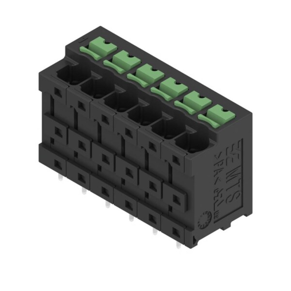 Weidmüller 2913750000 PCB terminál 4 mm² Pólů 6 černá 16 ks Tube