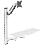 Digitus DA-90451 1násobné držák na zeď pro monitor 5,1 cm (2) - 304,8 cm (120) černá, bílá odnímatelný, otočný, nastavitelná výška, naklápěcí, Sklopný +