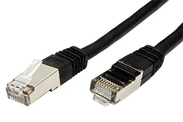 Value S/FTP patchkabel kat. 6 1m černý / Patch kabel / S/FTP / kat. 6 (21.99.1335)