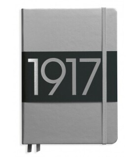 Zápisník Metallic edition Medium A5 - čistý/prázdný, stříbrný - LEUCHTTURM1917