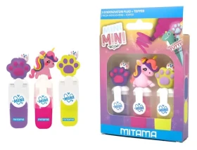 Mitama Mini Mini / Zvýrazňovač / sada 3 ks / neon / hrot 5 mm (63879)