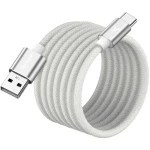 YENKEE YCU MAGNETIC 04 Kabel USB-A (M) - USB-C (M) 1.5m bílá / 18W / 480Mb/s (8590669394531)
