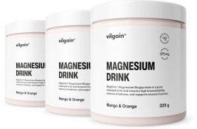 Vilgain Magnesium Drink – 3× Mango a pomeranč 325 g