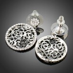 Náušnice Swarovski Elements Sessa, Stříbrná