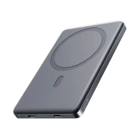 Joyroom JR-PBM08 šedá / Powerbanka / 5000 mAh / 2x USB-C + bezdrátové nabíjení / MagSafe (6956116713294)