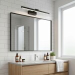 Koupelnové nástěnné LED svítidlo APP1867-1W 60 cm Black OSW-66023
