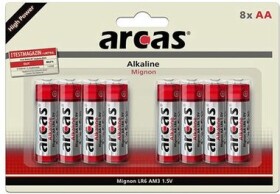 Arcas Alkaline AA (LR06) 4+4ks / Alkalická baterie (11744806)