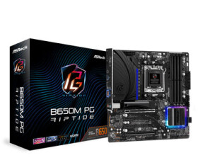 ASRock B650M Phantom Gaming Riptide / B650 / AM5 / 4x DDR5 / PCIEx16 / 1x 2.5GLAN / mATX (90-MXBJ90-A0UAYZ)