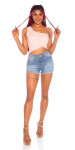 Sexy džíny vysokým pasem použité Look Jeansshorts denimblue