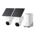 Anker eufy E42 bílá / HomeBase 3 + 4x IP kamera se solárním nabíjením / 360° / noční vidění / microSD / Wi-Fi / 4k (E8173321)