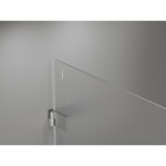 MEXEN/S - Lunar-B sprchový kout dveře křídlové levá 70 x 70, transparent, nikl kartáčovaný 832-070-070-97-00-L