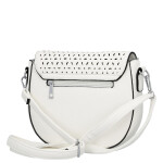 Moderní dámská koženková crossbody kabelka Lydie, bílá