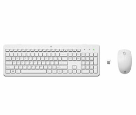 HP 230 Set bílá / bezdrátová klávesnice a myš / USB / CZ+SK (3L1F0AA#BCM)