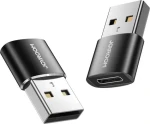 Joyroom S-H152 USB-A (M) - USB-C (F) Adaptér černá 2ks (6941237149121)