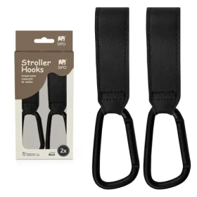 Sipo Háčky na kočárek 2ks černá