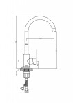 INVENA - Dřezová baterie IRON, nerez/ černá BZ-53-L04-L