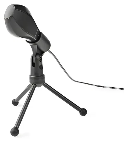 Nedis USB mikrofon / Stolní mikrofon / Kabelové / USB / 1,35 m kabel (MICTU100BK)