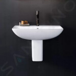 DURAVIT - ME by Starck Umyvadlo 550x440 mm, s přepadem, s otvorem pro baterii, matná bílá 2335553200