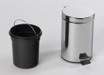 AQUALINE - SIMPLE LINE odpadkový koš kulatý 3l, nerez lesk 27103