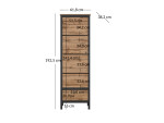 ARTEN (NANO Systems s.r.o.) Regál LOFT-1D1S (Dub wotan) REGAL-LOFT-1D1S