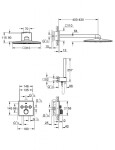 GROHE - SmartControl Perfect Sprchový set s baterií pod omítku, 31 cm, 2 proudy, chrom 34712000