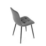 Jídelní židle, šedá, sametová látka, CT-281 GREY4