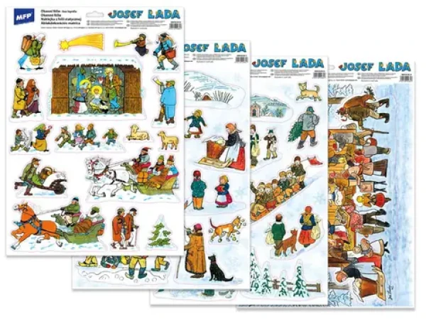 Rappa Okenní fólie vánoce Josef Lada VA019