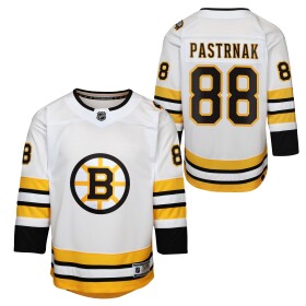 Outerstuff Dětský dres David Pastrnak Boston Bruins NHL Premier White Velikost: S/M