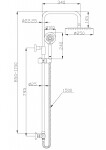 INVENA - Sprchový sloup s termostatickou baterií IMOLA EXE AU-11-001-Q