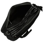 Stylová dámská koženková crossbody kabelka Ariona, černá