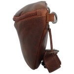 Trendy dámská kožená kabelko-ledvinka GW Babetta, hnědá