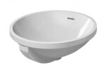 DURAVIT - Architec Umyvadlo, průměr 40 cm, s přepadem, bez otvoru pro baterii, bílá 0468400000