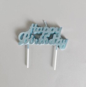 Dortisimo Svíčka Happy Birthday modrá