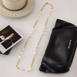 ELENYS Nacre Link – pozlacený náhrdelník 18K žluté zlato Délka: 61 cm