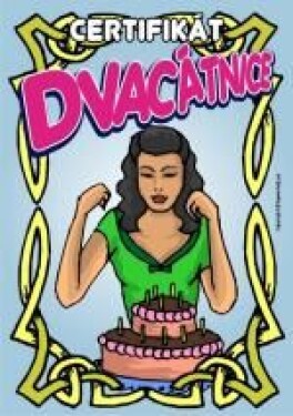 Joke21 Certifikát k 20 – dárek k dvacetinám pro ženy