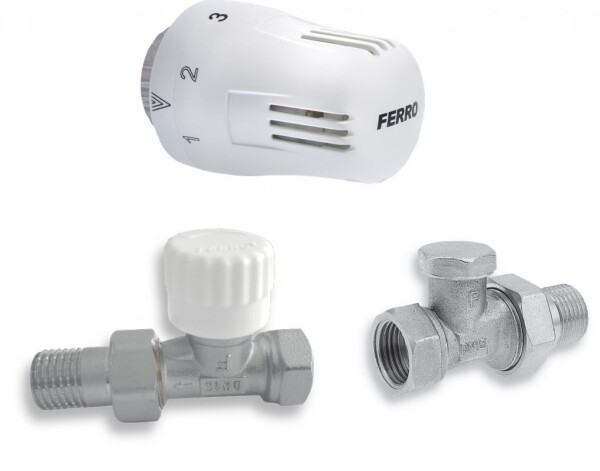 NOVASERVIS - Sada na radiatory s termostatem přímá 1/2" ZTM01