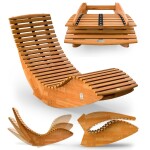 DBA Zahradní ergonomické lehátko BENY z akácie