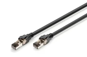 Digitus CAT 8.1 černá / Patch kabel / S/FTP / 2 m / RJ-45 / LSZH / 2000 MHz (DK-1843-020)