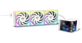Thermaltake MAGCurve 360 Ultra ARGB Snow Edition bílá / AIO vodní chladič CPU / 3x 120 mm / 2 500 RPM / 27,2 dB (CL-W454-PL12SW-A)