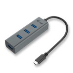 I-tec 4-portový USB-C HUB Metal / Bez napájecího zdroje / šedá (C31HUBMETAL403)