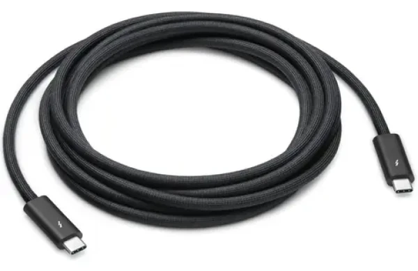 Apple Thunderbolt 4 (USB-C) Pro Cable černá / Kabel / Thunderbolt 4 / 40 Gb/s / 100 W / 3 m (MW5H3ZM/A)
