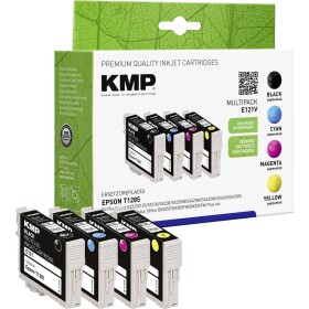 KMP Ink náhradní Epson T1285, T1281, T1282, T1283, T1284 kompatibilní kombinované balení černá, azurová, purppurová, žlutá E121V 1616,0050