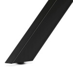 Stůl jídelní kulatý, 120x120x75,5 cm, MDF staré dřevo, černé kovové nohy