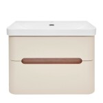 Koupelnová skříňka s umyvadlem SAT Fusion 77,5x53x45 cm pískově béžová mat SATFUSION280BEU SATFUSION280BEU