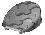 Schütte GREY HEXAGONS| Duroplast, Soft Close 4008431823928