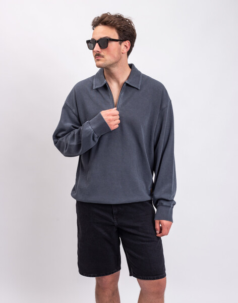 Carhartt WIP Harper Polo Carbon garment dyed M